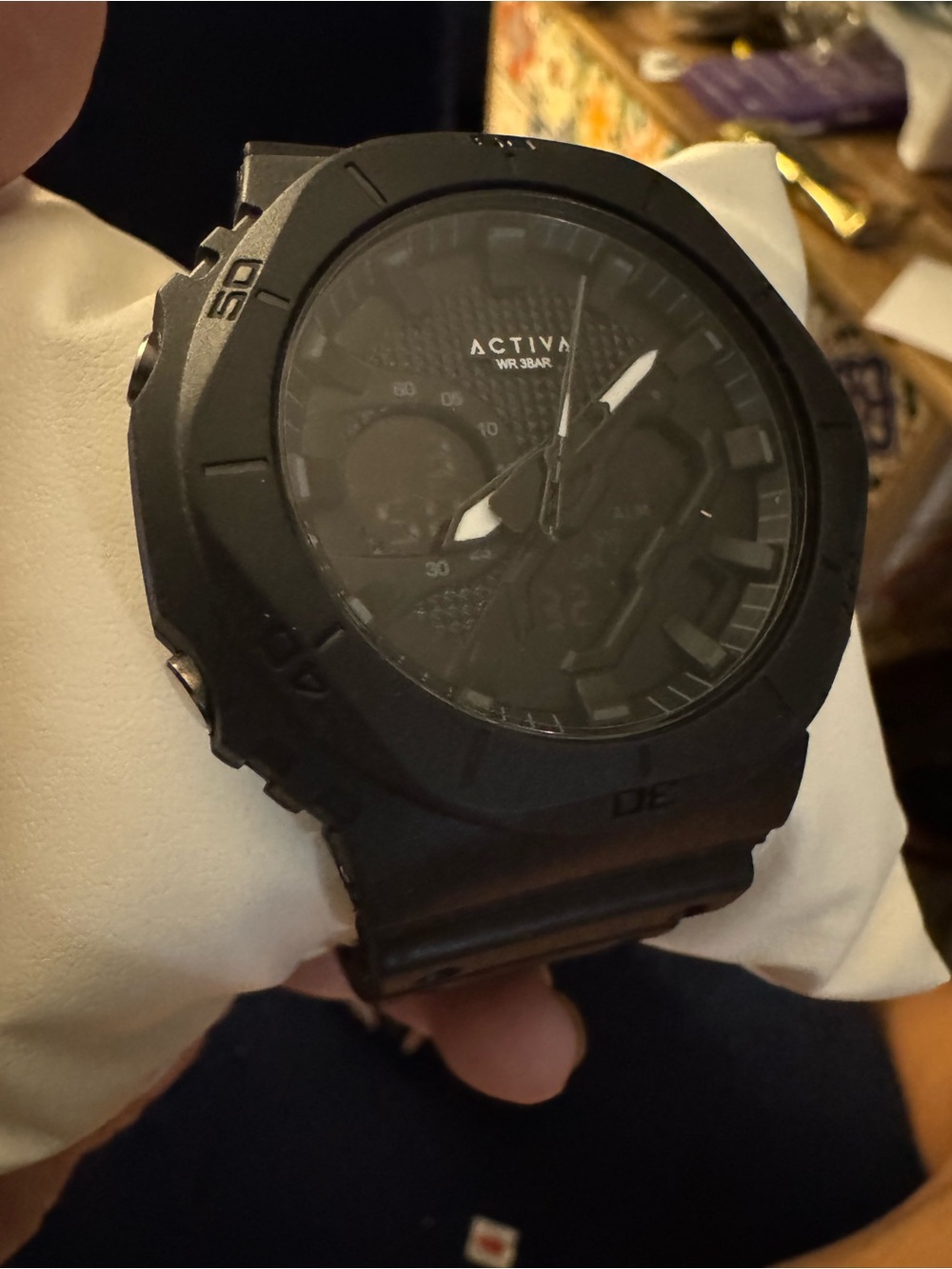 NEW in box Activa Exon X Invicta Black Sport Watch ACW8120-001